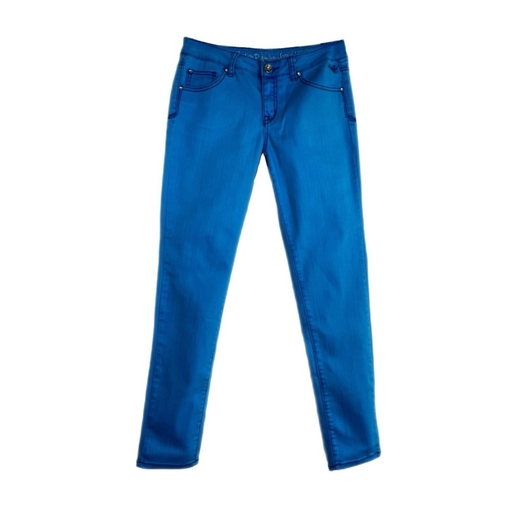 Justice Girl’s Bright Sky Blue Simply Low Jeans Plus 14.5